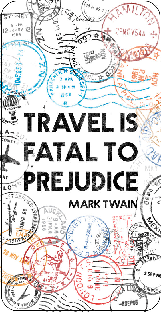 Travel is Fatal Stamps Luggage Tag