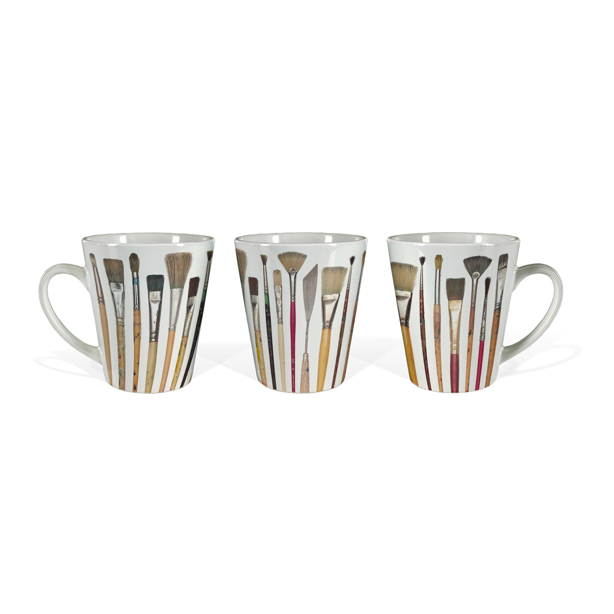 Paint Brushes Latte Mug