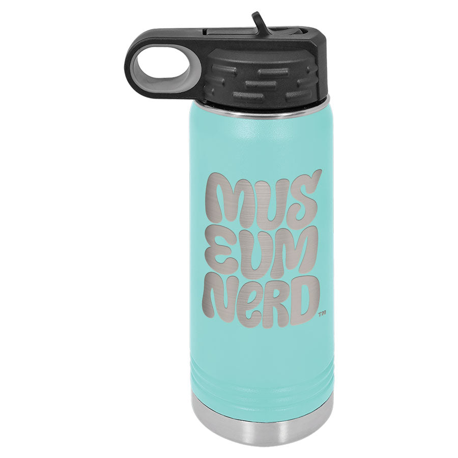 Museum Nerd × Alicia Schultz Insulated Water Bottle (Teal)