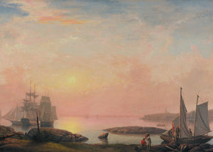 Castine Harbor by Fitz Henry Lane 5x7 Greeting Card