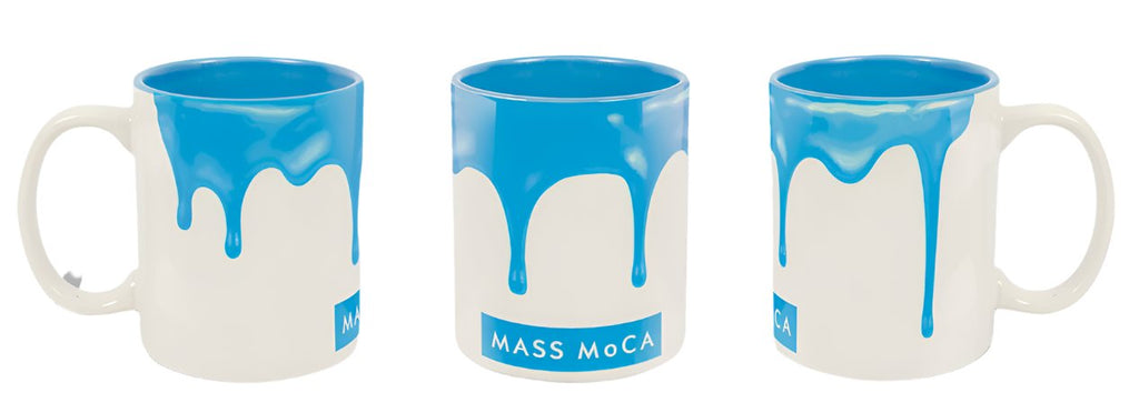 MASS MoCA Paint Drip Light Blue Mug (Light Blu-Deco)