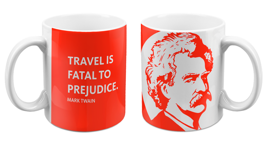 Mark Twain Logo Prejudice Mug 11oz