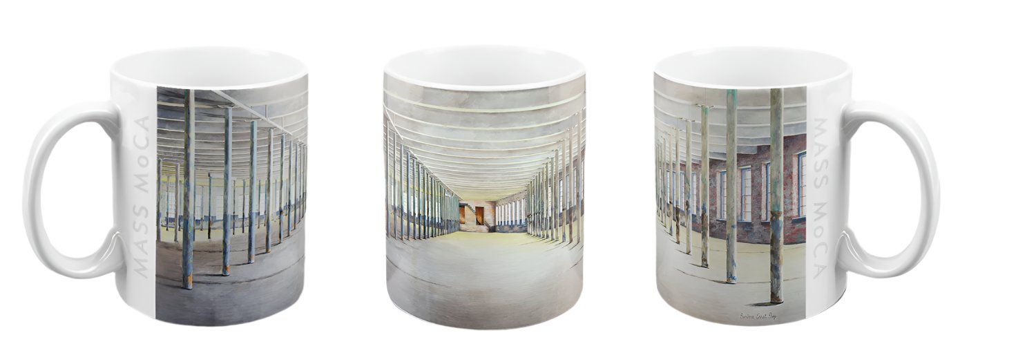 Barbara Prey Building 6 Watercolor 11 oz. Mug (White)