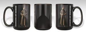 Zurbarán Saint Francis Mug (15oz Black) with bottom label