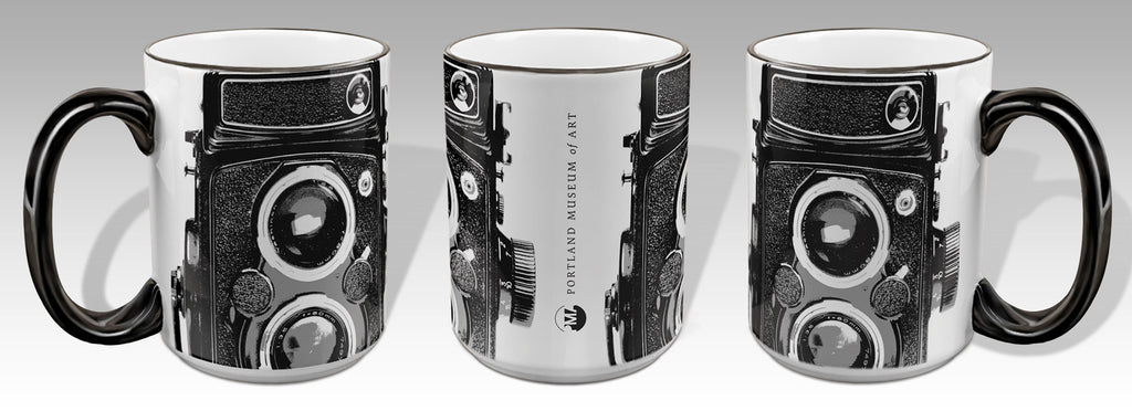 Medium Format Viewfinder Portland Museum Logo Mug (15oz Blk-RH)