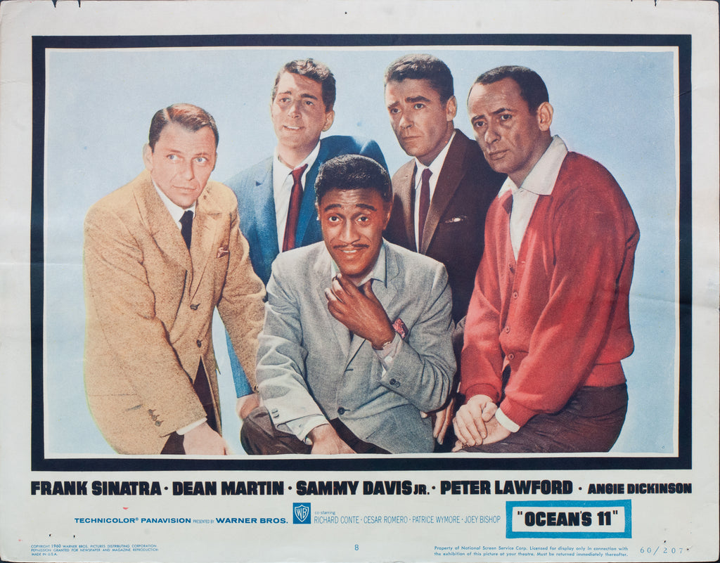 Ocean’s 11 Movie Poster Starring Frank Sinatra and the Rat Pack