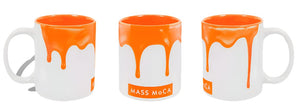 MASS MoCA Paint Drip Orange Mug (Or-Deco)