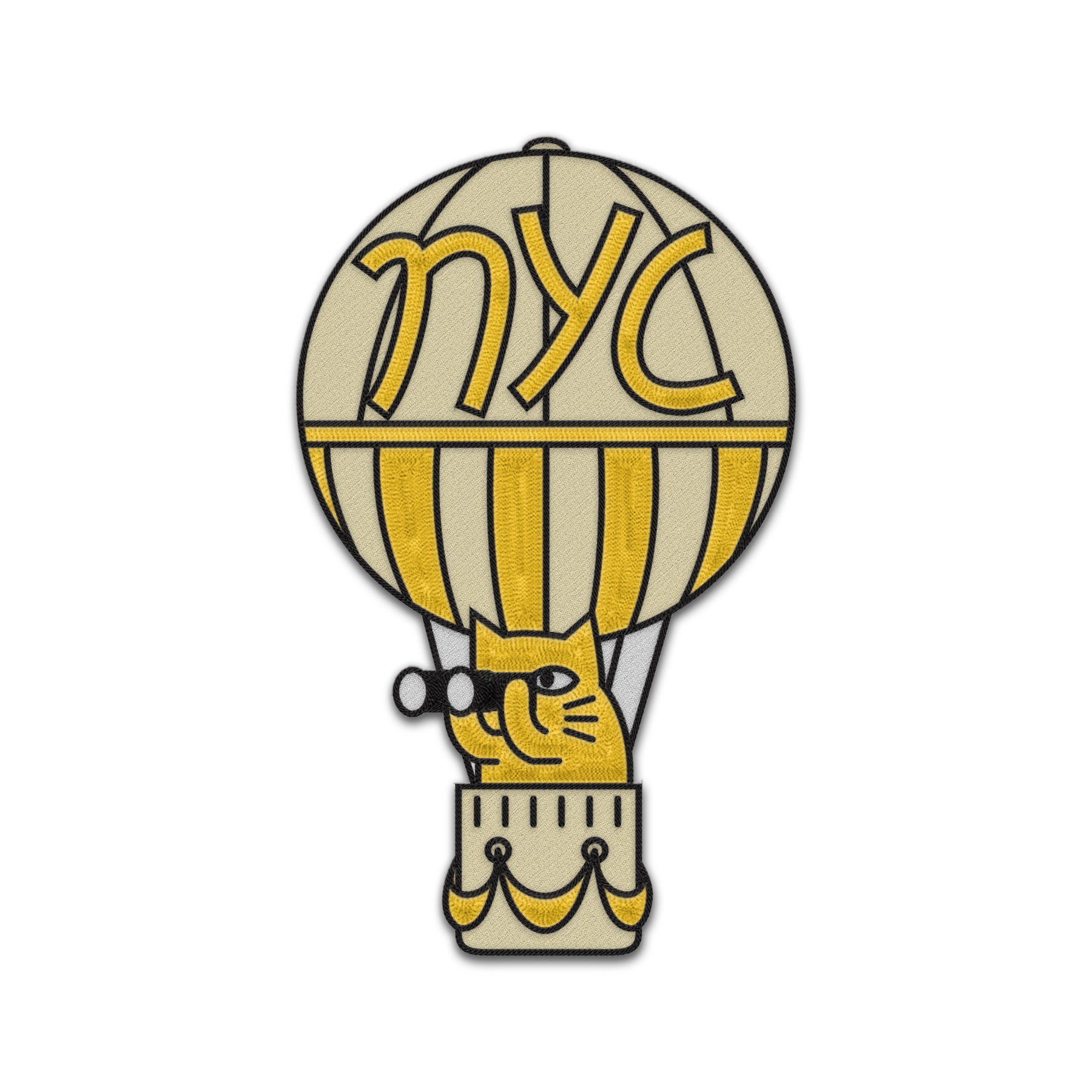 Cat in a Balloon Patch Packaged