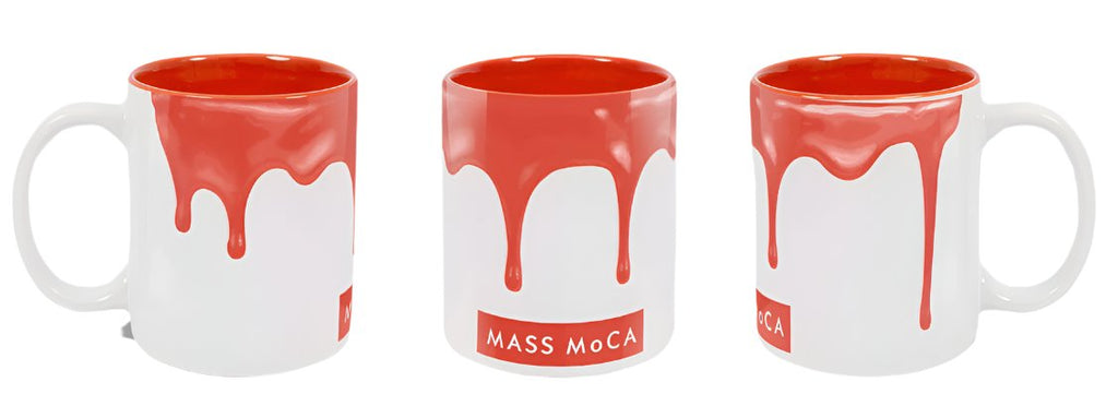 MASS MoCA Paint Drip Red Mug (Red-Deco)