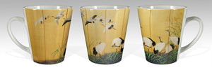Kiitsu Reeds and Cranes Latte Mug