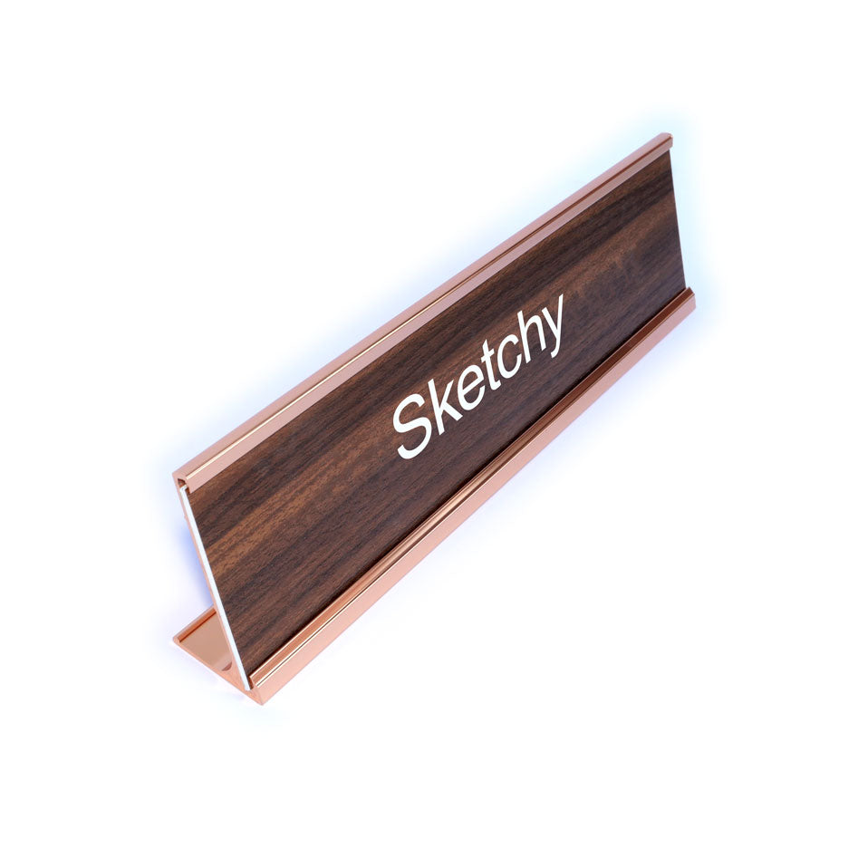 Sketchy Desk Plate