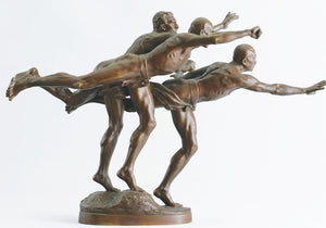 Au But The Finishing Line Alfred Boucher 4x6 postcard