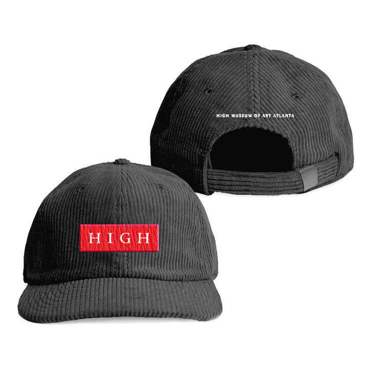 High Museum Cord Cap with Logo on Back