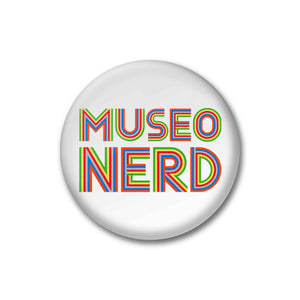 Museo Nerd White Button