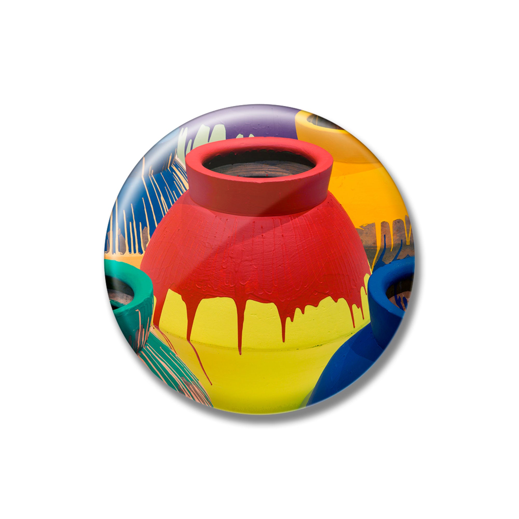 Ai Weiwei - Colored Vases 2.25" Button