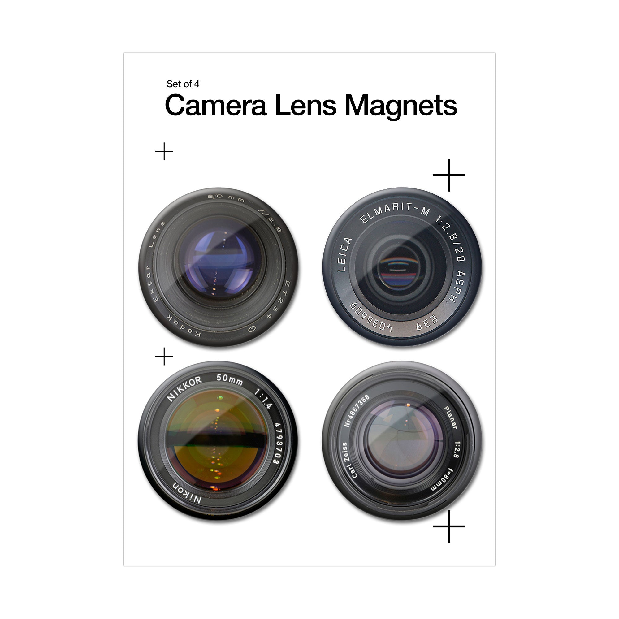 Camera Lens Magnet 4-Pack