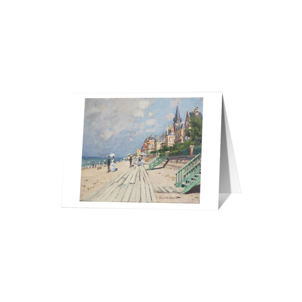 Monet - Beach at Trouville Greeting Card