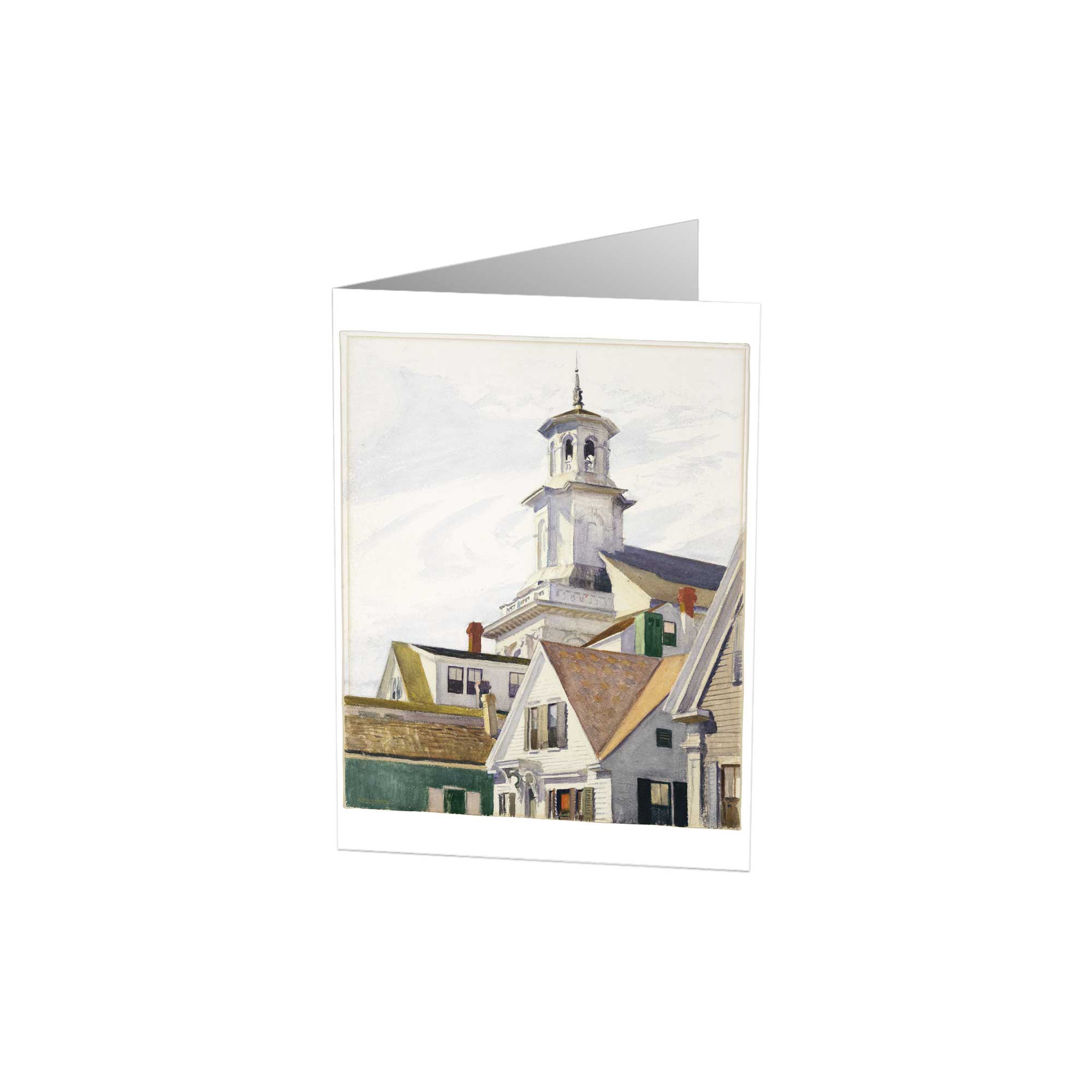 Hopper - Methodist Church Tower Greeting Card