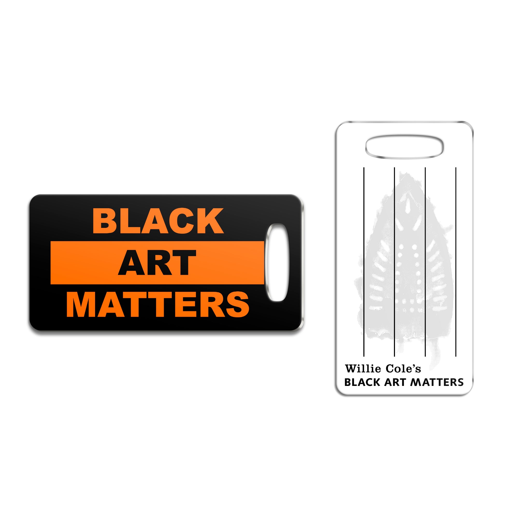 Willie Cole Black Art Matters Luggage Tag