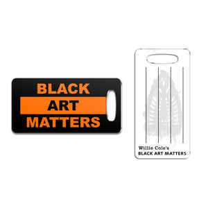 Willie Cole Black Art Matters Luggage Tag