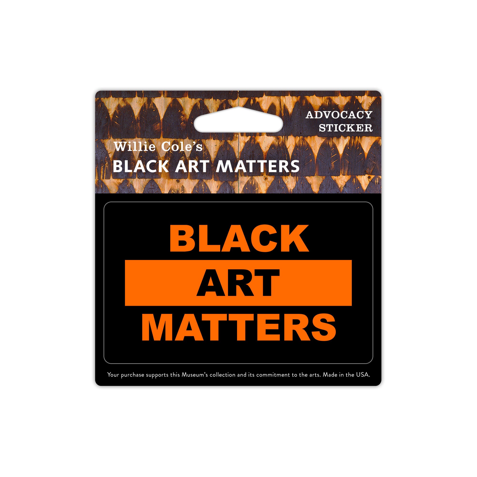 Willie Cole Black Art Matters Sticker
