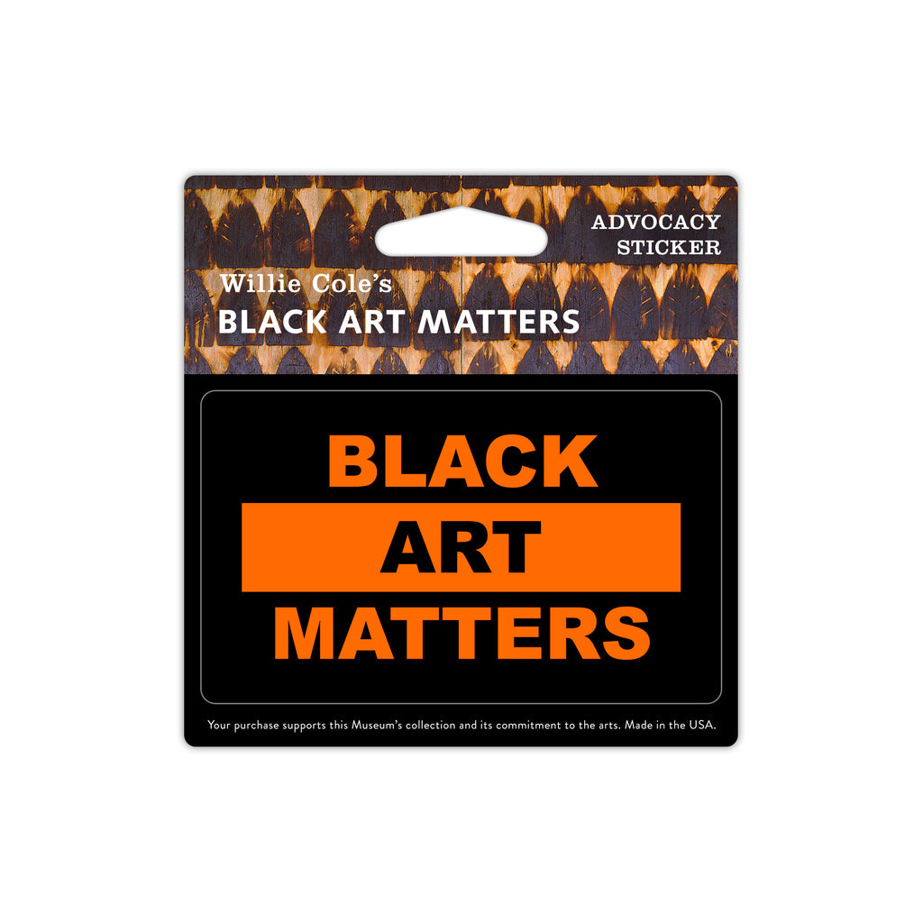 Willie Cole Black Art Matters Sticker