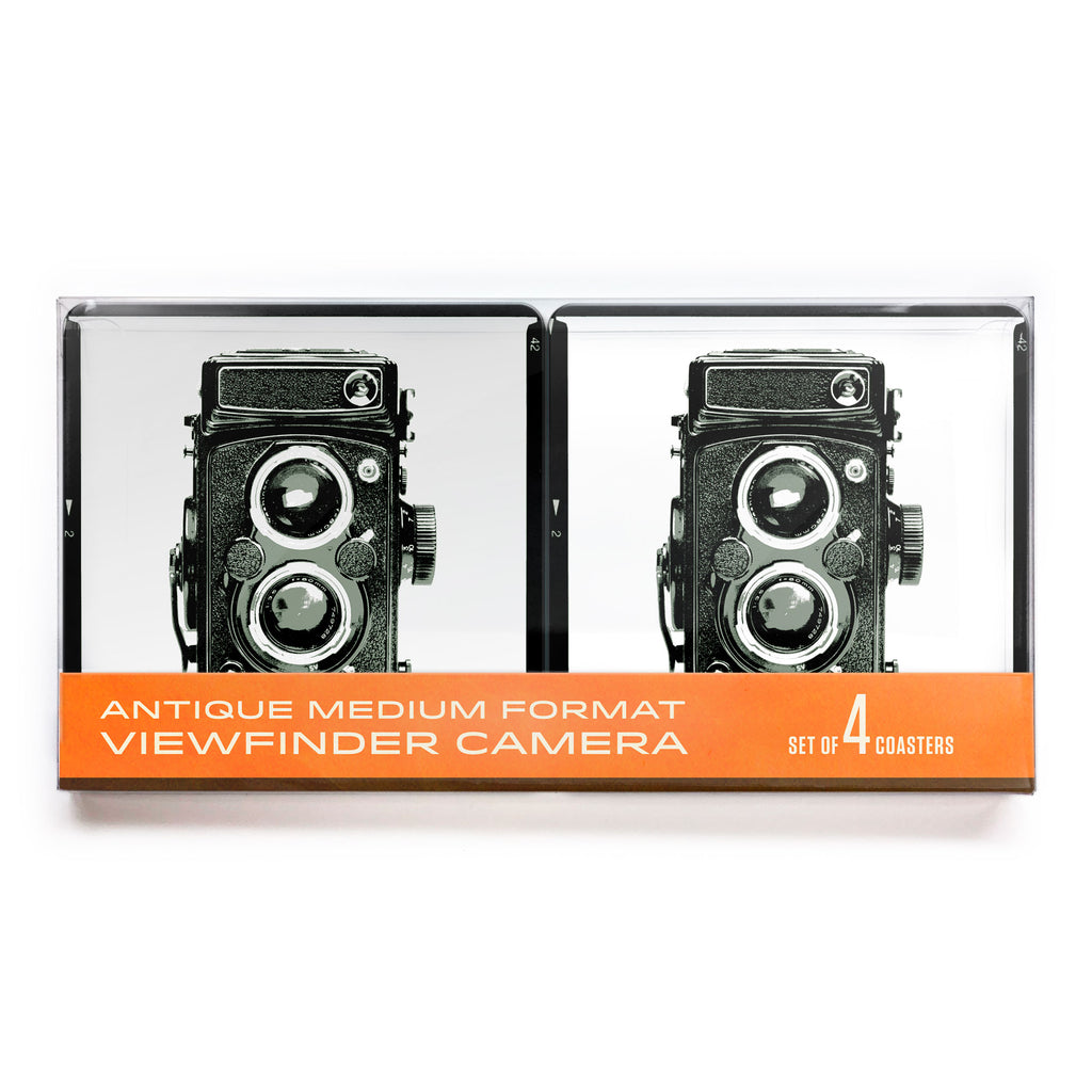 Medium Format Viewfinder Camera Coaster 4-Pack