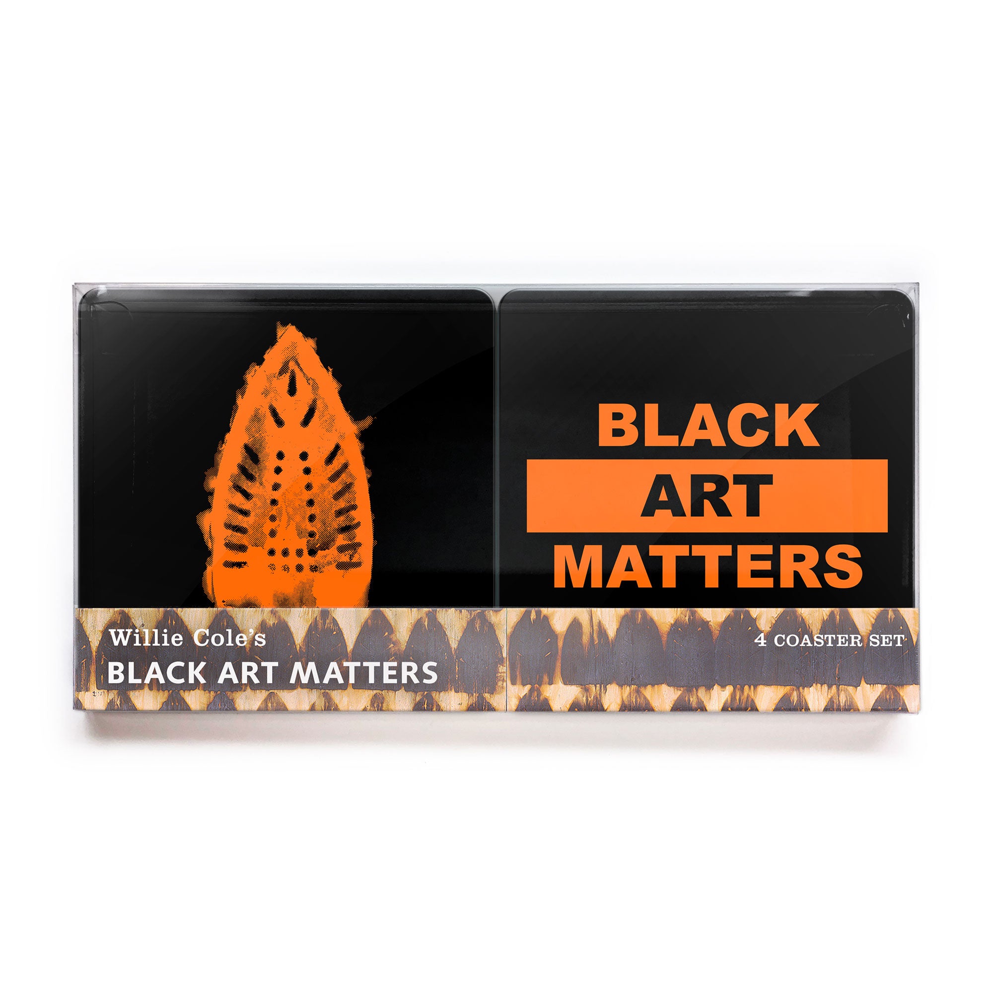 Willie Cole Black Art Matters Coaster 4-pack