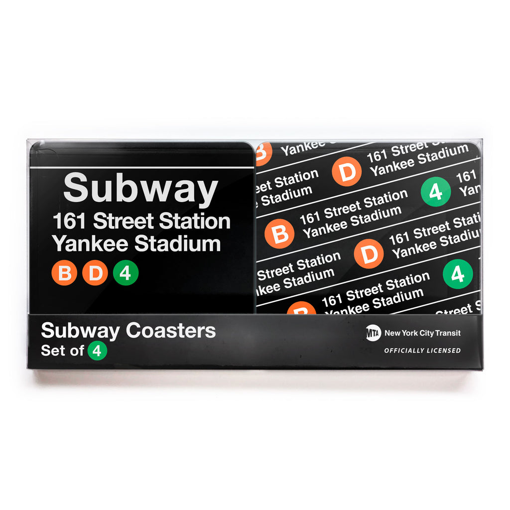 Yankee Stadium Subway Sign Coaster 4-pack