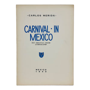 Carlos Mérida - Two men in costume and wearing masks from Huixquilucan Lithograph