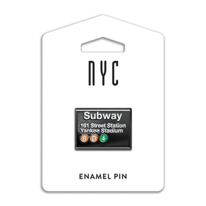 Yankee Stadium Subway Sign Enamel Pin