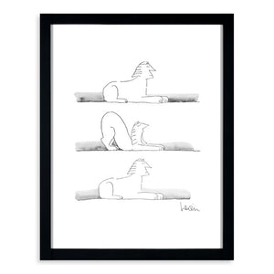 Levin - Stretching Sphinx 11x14 Framed Print