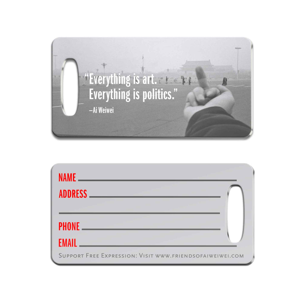 Ai Weiwei - Finger Up Luggage Tag