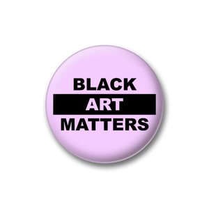 Willie Cole Black Art Matters Lavender Button