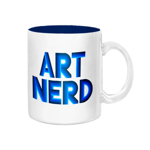 Art Nerd Blue Deco Mug