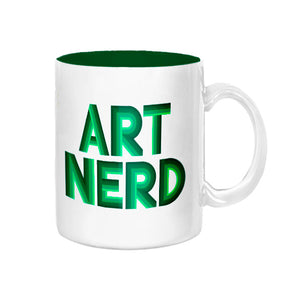 Art Nerd Green Deco Mug
