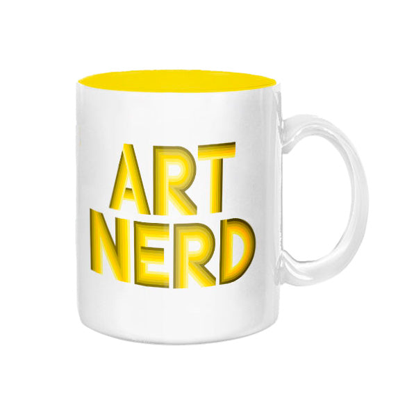 Art Nerd Yellow Deco Mug
