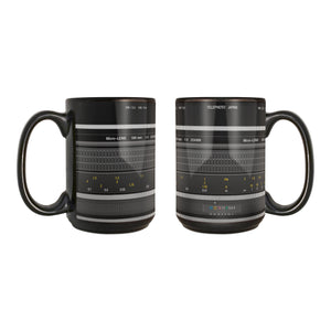 Camera Lens 15 oz. Black Mug