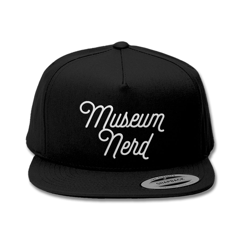 Script Black Snapback Hat